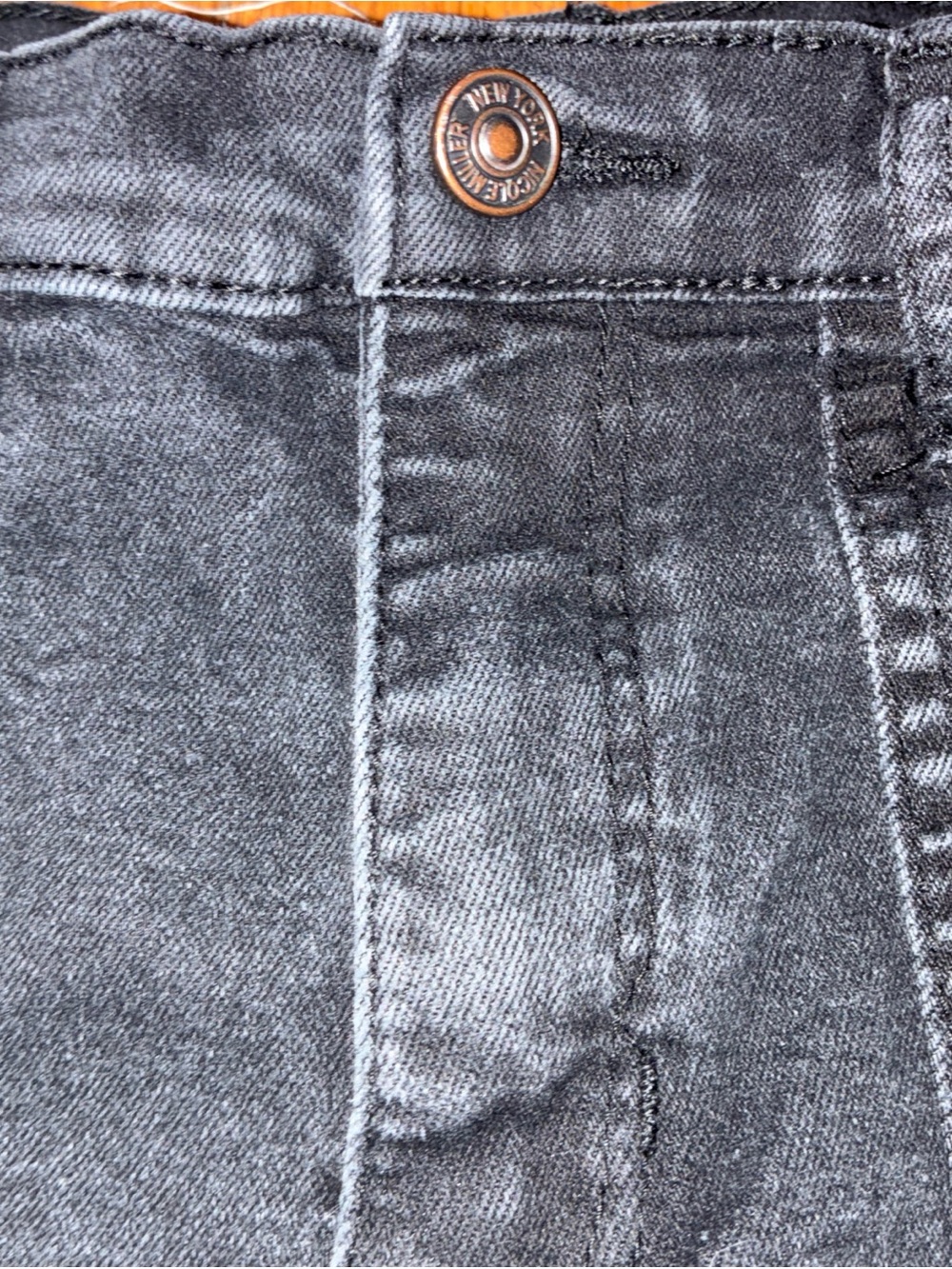 Nicole Miller Black Denim Mini Shorts - Picture 7 of 13